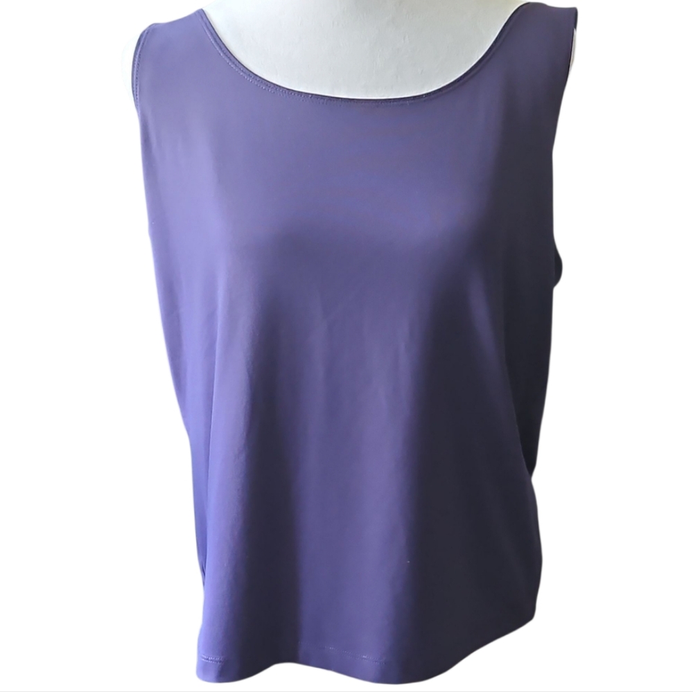 Chico's Violet Relaxed Sleeveless Tank Top